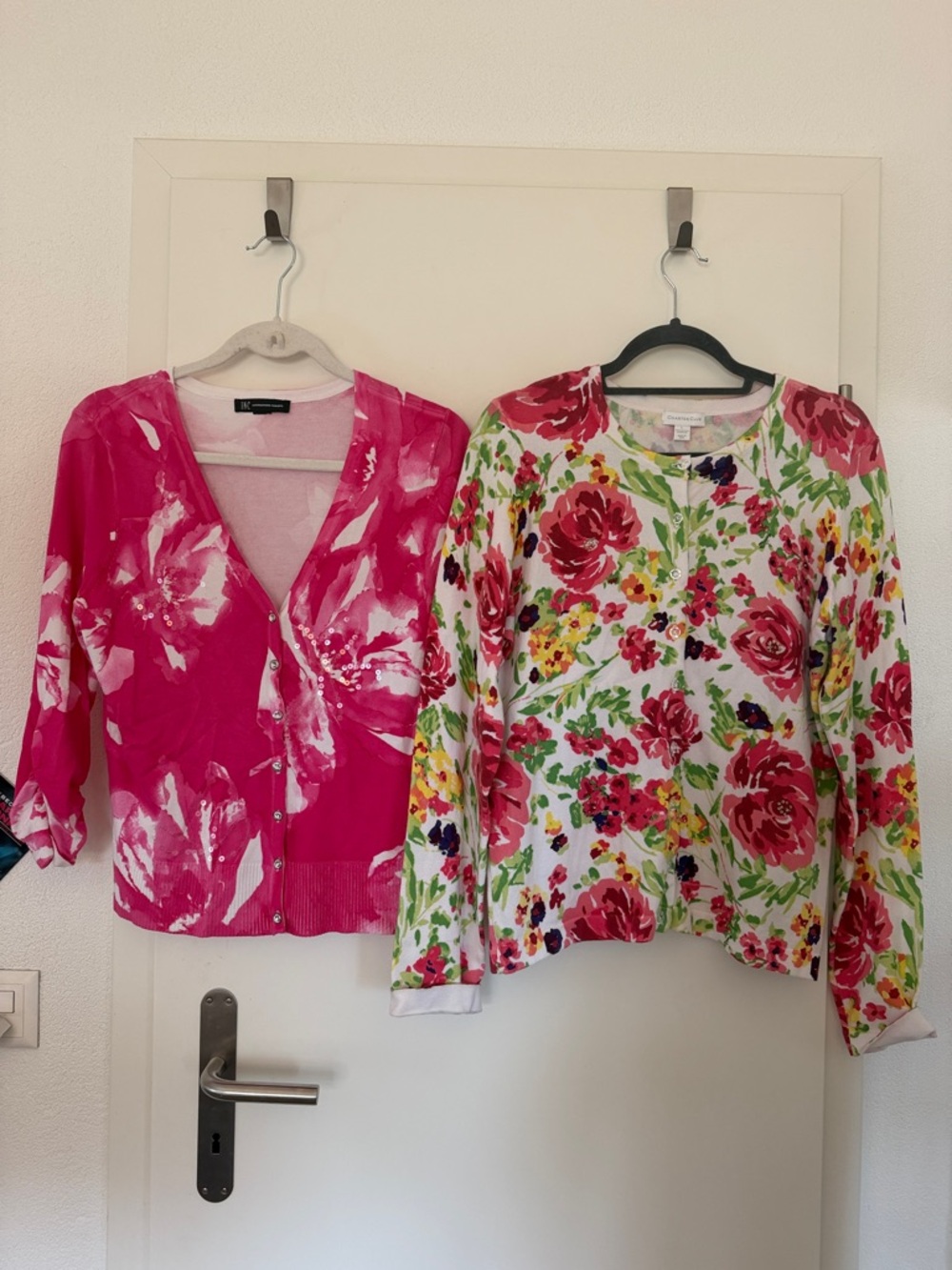Charter Club Pink Floral Cardigan and INC International Concepts cardigan bundle